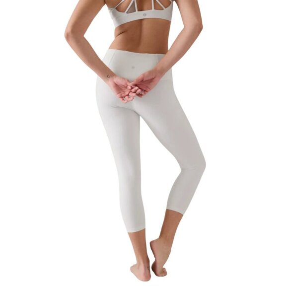 White Athleta Ultra high rise elation 7/8 tight - Picture 2 of 5